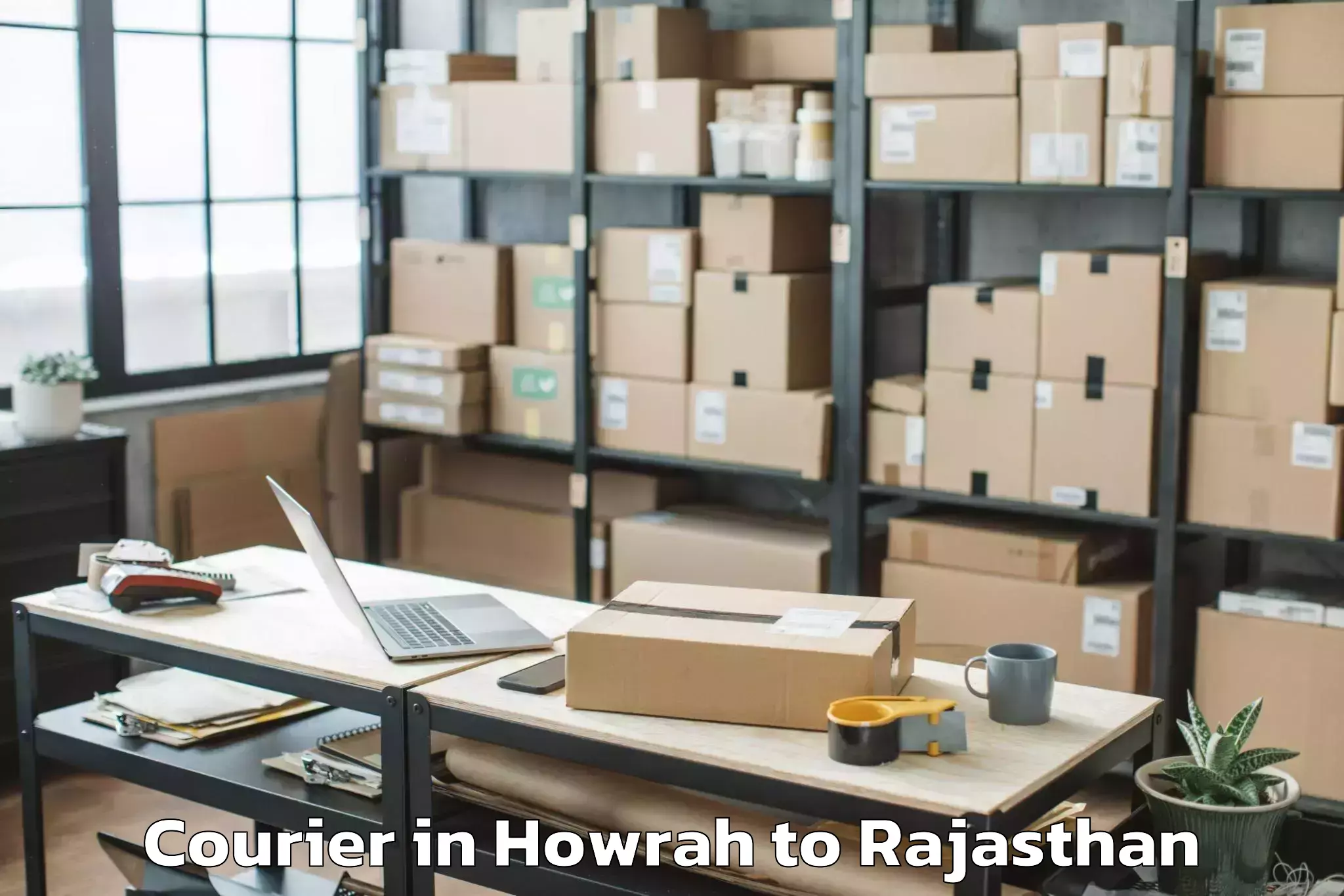 Easy Howrah to Kherwara Courier Booking